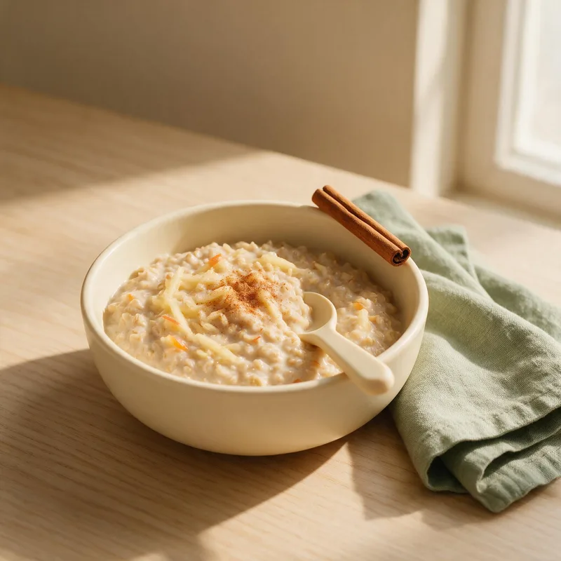 Foto de la receta avena cremosa de manzana y canela