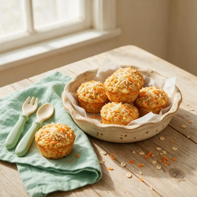 Foto de la receta mini muffins de zanahoria y queso